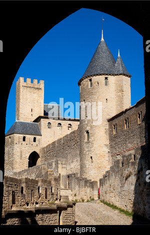 Ville médiévale de Carcassonne, France Banque D'Images