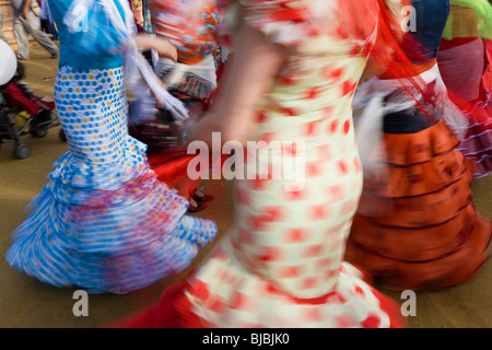 Danseurs de Flamenco, Jerez De La Frontera, Andalousie, Espagne Banque D'Images