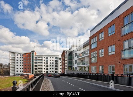 Wolverton Park housing à Milton Keynes Banque D'Images