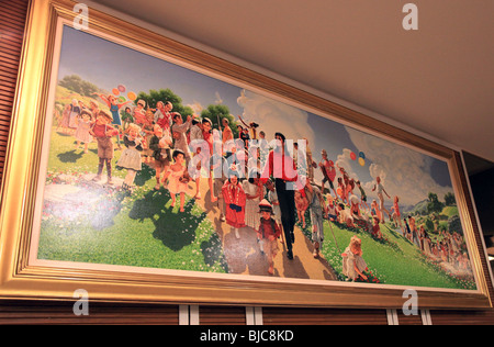 MICHAEL JACKSON AVEC LES ENFANTS PHOTO BIEN DE LA VIE ET LA CARRIÈRE DE MICHAEL JACKSON JULIEN'S AUCTION PREVIEW BEVERLY HILLS Banque D'Images