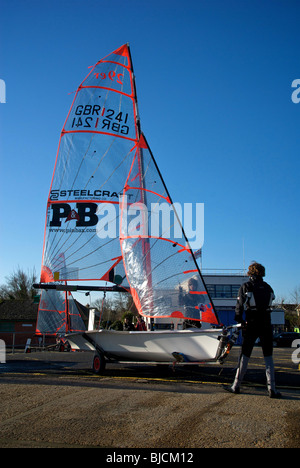 Hampshire Lymington UK Bateaux à voile Club Banque D'Images