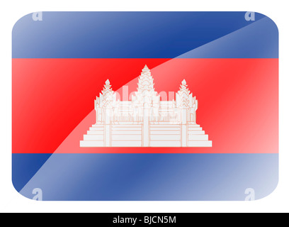 drapeau du Cambodge Banque D'Images