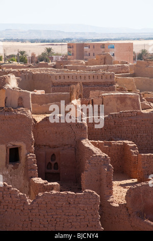 Vue sur al Balat, oasis du désert de l'Ouest, l'Egypte Banque D'Images