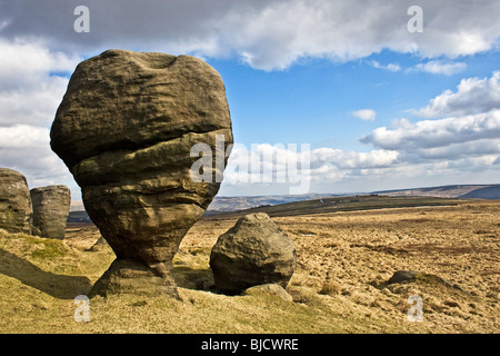 Bridestone les rochers au-dessus, Lydgate Todmorden, Calder Valley ,South Pennines, West Yorkshire, Royaume-Uni Banque D'Images