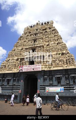 Kanchi kamakoti peetam Temple Sri kamakshi ambal Kanchipuram district ; état ; Inde ; Tamilnadu Banque D'Images