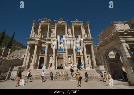 La bibliothèque de Celsus à Éphèse , Selcuk Izmir, Turquie Banque D'Images