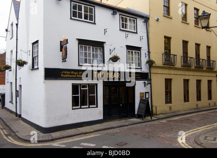 L'ours, un vieux pub de l'université d'Oxford UK Banque D'Images