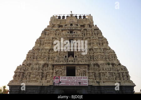 Kanchi kamakoti peetam Temple Sri kamakshi ambal Kanchipuram district ; état ; Inde ; Tamilnadu Banque D'Images