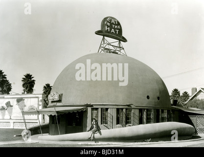 BROWN DERBY - le restaurant original au 3427 Wilshire Boulevard, Los Angeles, en 1926 Banque D'Images