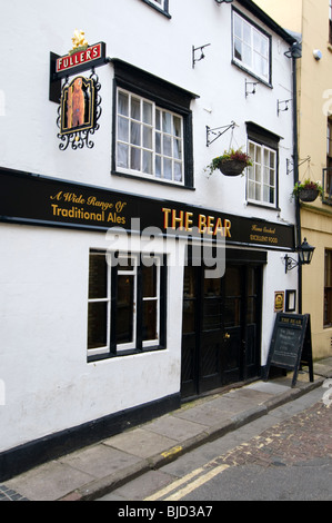 L'ours, un vieux pub de l'université d'Oxford UK Banque D'Images