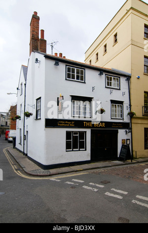 L'ours, un vieux pub de l'université d'Oxford UK Banque D'Images