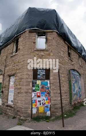 Un vieux bâtiment abandonné dans la région de Telluride, Colorado. Banque D'Images