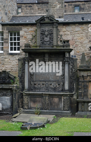 Dennistoun de Greyfriars Kirkyard monument à Mountjoy, Édimbourg. Banque D'Images