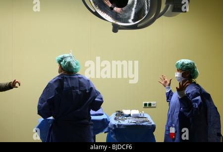 Salle d'opération à l'hôpital d'Helios à Berlin, Allemagne Banque D'Images