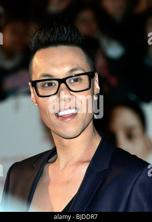 GOK WAN SEPT LIVRES CINÉMA EMPIRE PREMIERE FILM WEST END Leicester Square Londres Angleterre 14 Janvier 2009 Banque D'Images