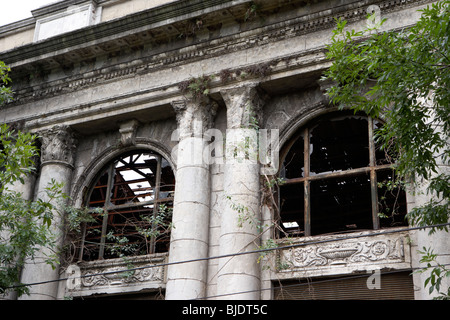 Désaffectée en ruine bâtiment colonial à la boca Capital Federal Buenos Aires Argentine Amérique du Sud Banque D'Images