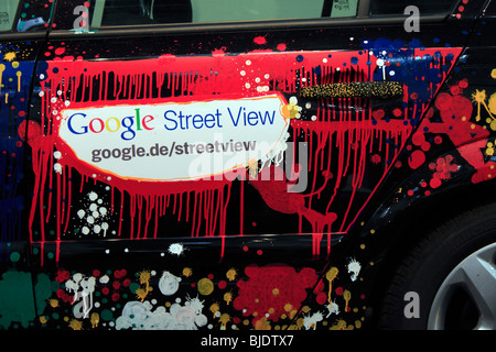 CeBIT 2010, world's largest computer expo, Google Street View car. République fédérale d'ALLEMAGNE, Basse-Saxe (Hanovre, Banque D'Images