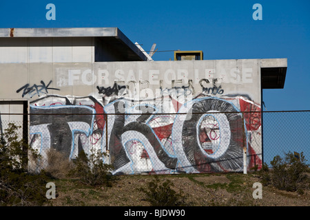 La station d'essence abandonnés, Yermo, California, United States of America Banque D'Images