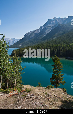 Le lac Two Jack - Parc national de Banff - Alberta - Canada Banque D'Images