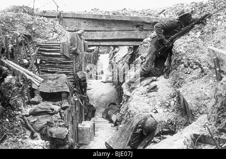 La Première Guerre mondiale (1914-1918). Bataille de la Somme. Banque D'Images