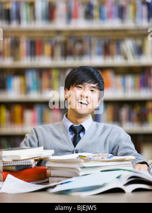 dans la bibliothèque Banque D'Images