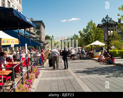 Place Jacques Cartier en Vieux (ancien) Montréal, Québec Canada Banque D'Images