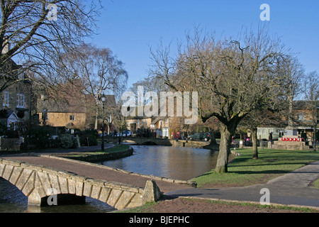 Scène d'hiver Kingham Gloucestershire Banque D'Images