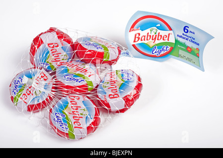 Fromages Babybel mini léger Banque D'Images