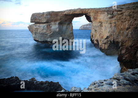 Fenêtre d'azur, Dwejra, San Lawrenz, Gozo, Malte Banque D'Images