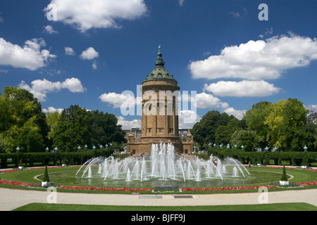 Tour de l'eau à Mannheim, Allemagne Banque D'Images