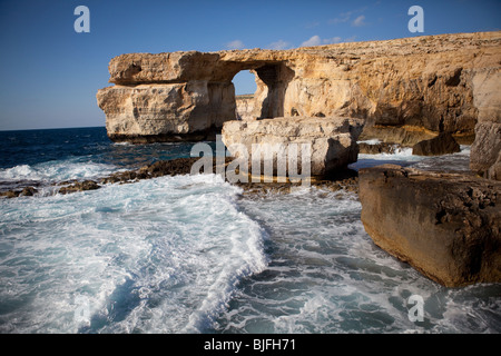 Fenêtre d'azur, Dwejra, San Lawrenz, Gozo, Malte Banque D'Images