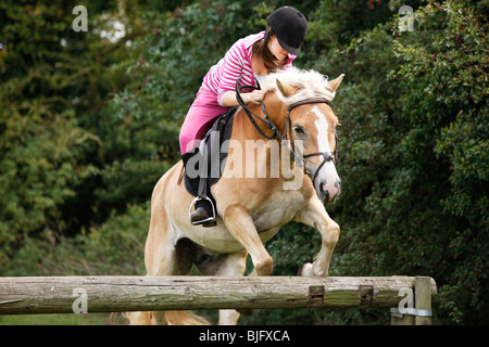 Femme cheval Banque D'Images