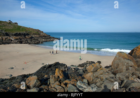 Porthgwidden beach à St Ives Cornwall UK. Banque D'Images