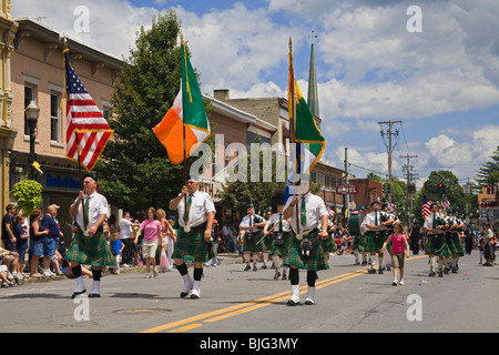 Quatrième de juillet Parade, Saugerties, New York, USA Banque D'Images