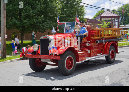 Quatrième de juillet Parade, Saugerties, New York, USA Banque D'Images