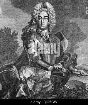 Charles VII Albert, 6.8.1697 - 20.1.1745, Saint Empereur romain 24.1.1742 - 20.1.1745, gravure sur cuivre par F. J. Spaett, vers 1735, l'artiste a le droit d'auteur , de ne pas être effacé Banque D'Images