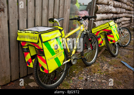 St John Ambulance de l'unité d'intervention du cycle - en d'autres termes un vélo de premiers soins ! Banque D'Images