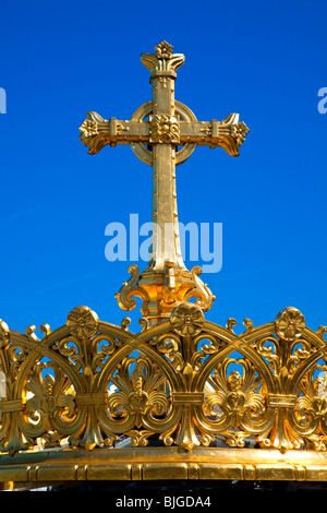 Traverser la basilique du Rosaire, Lourdes Banque D'Images