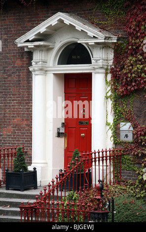 Porte de style géorgien, Dublin, Irlande Banque D'Images