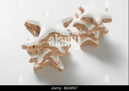 Étoiles à la cannelle, empilé : Banque D'Images