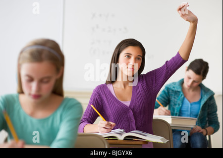 Students in classroom Banque D'Images