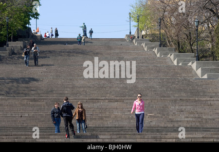 L'Ukraine, Odessa,Potemkine,escaliers,marches,Potyomkin Banque D'Images