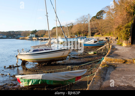 Sunny Corner Malpas Truro Cornwall en Angleterre. Banque D'Images