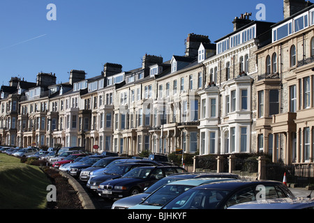 Le Victorian Crescent, Percy Gardens à Tynemouth, North Tyneside, Tyne et Wear, Angleterre, RU Banque D'Images