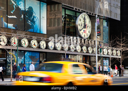 Tourneau Clock Company - le plus important dans le monde, New York City USA Banque D'Images