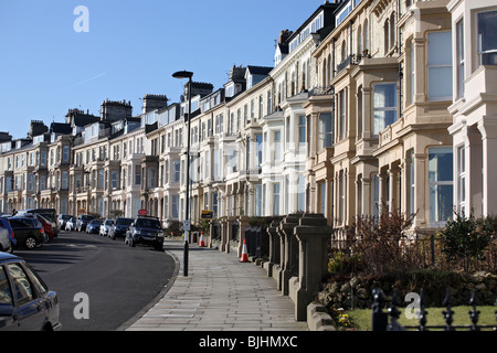 Le Victorian Crescent, Percy Gardens à Tynemouth, North Tyneside, Tyne et Wear, Angleterre, RU Banque D'Images