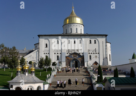 Pochayiv, Poczajow,Monastère de la Dormition, la cathédrale Holy Trinity,1906-1912,ouest de l'Ukraine, l'Oblast de Ternopil Banque D'Images