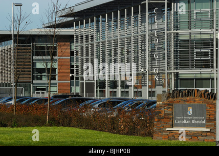 Bureaux de l'Assemblée nationale du Pays de Galles et le conseil du comté de Ceredigion, Aberystwyth, Pays de Galles Banque D'Images