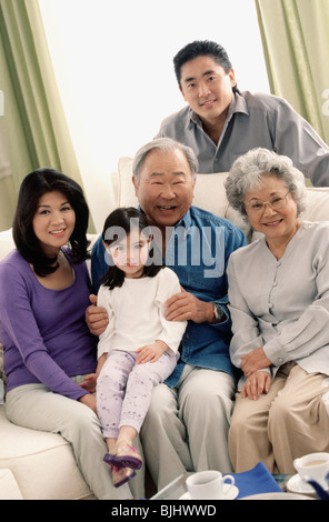 Portrait de famille Banque D'Images