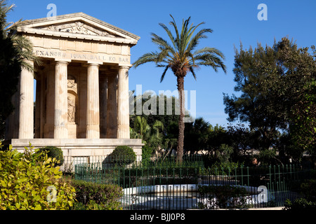 Jardins Barrakka inférieur, La Valette, Malte Banque D'Images